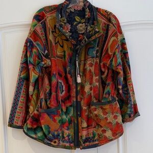 Joan Zip Sherpa Jacket - Reversible